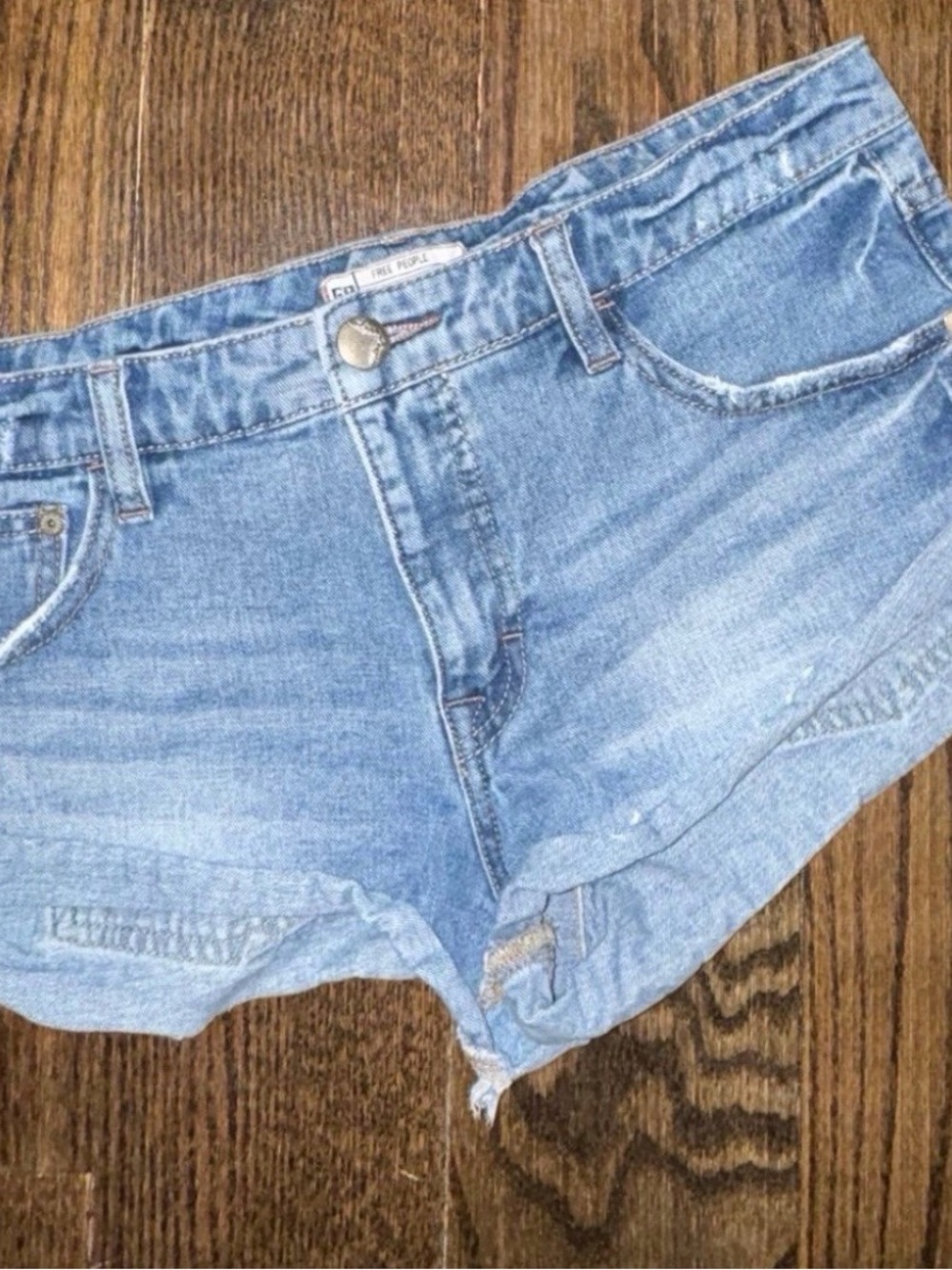 Women’s Free People Light Blue Denim Cutoff Shorts Size 27
